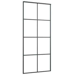 Sliding Door with Hardware Set 90x205 cm ESG Glass&Aluminium - Giant Lobelia