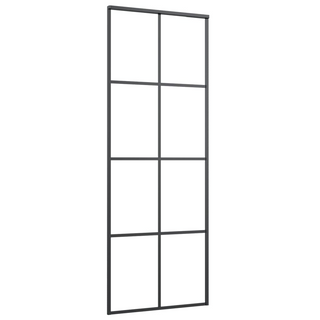 Sliding Door with Hardware Set 76x205 cm ESG Glass&Aluminium - Giant Lobelia