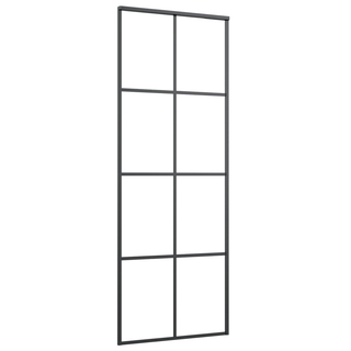 Sliding Door with Hardware Set 76x205 cm ESG Glass&Aluminium - Giant Lobelia