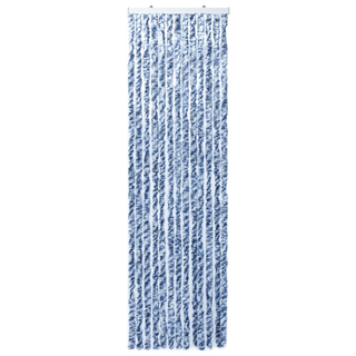 vidaXL Insect Curtain Blue and White 90x200 cm Chenille - Giant Lobelia