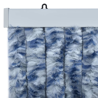 vidaXL Insect Curtain Blue and White 90x200 cm Chenille - Giant Lobelia