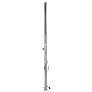 vidaXL Garden Shower 220 cm Stainless Steel - Giant Lobelia