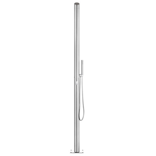 vidaXL Garden Shower 220 cm Stainless Steel - Giant Lobelia