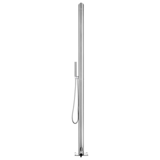 vidaXL Garden Shower 220 cm Stainless Steel - Giant Lobelia