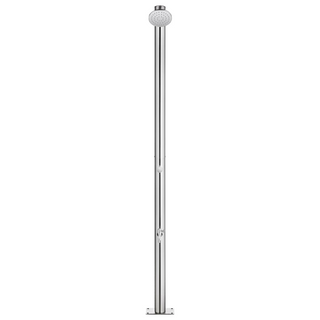 vidaXL Garden Shower 215 cm Stainless Steel - Giant Lobelia