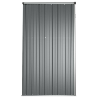 vidaXL Garden Tool Shed Grey 161x89x161 cm Galvanised Steel - Giant Lobelia