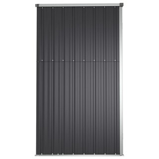 vidaXL Garden Tool Shed Anthracite 225x89x161 cm Galvanised Steel - Giant Lobelia