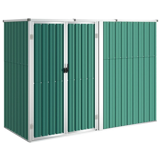 vidaXL Garden Tool Shed Green 225x89x161 cm Galvanised Steel - Giant Lobelia