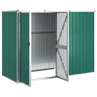 vidaXL Garden Tool Shed Green 225x89x161 cm Galvanised Steel - Giant Lobelia