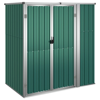 vidaXL Garden Tool Shed Green 161x89x161 cm Galvanised Steel - Giant Lobelia