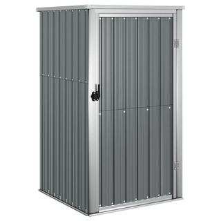 vidaXL Garden Tool Shed Grey 88x89x161 cm Galvanised Steel - Giant Lobelia