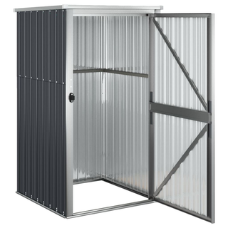 vidaXL Garden Tool Shed Anthracite 88x89x161 cm Galvanised Steel - Giant Lobelia