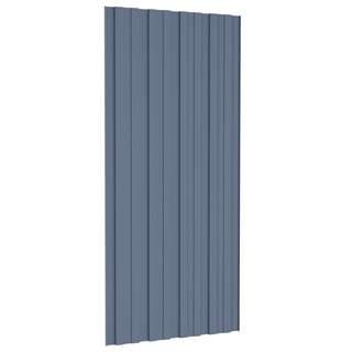 vidaXL Roof Panels 36 pcs Galvanised Steel Grey 100x45 cm - Giant Lobelia