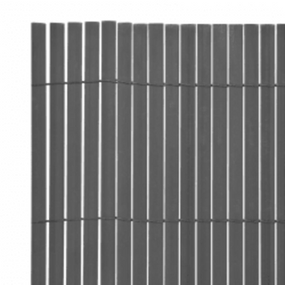 vidaXL Double-Sided Garden Fence 110x400 cm Grey - Giant Lobelia