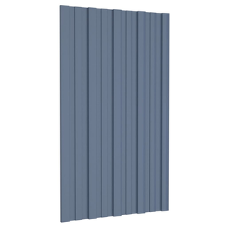 vidaXL Roof Panels 36 pcs Galvanised Steel Grey 80x45 cm - Giant Lobelia