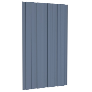 vidaXL Roof Panels 36 pcs Galvanised Steel Grey 80x45 cm - Giant Lobelia