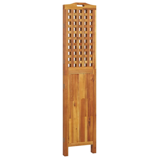 3-Panel Room Divider 121.5x2x180 cm Solid Wood Acacia - Giant Lobelia