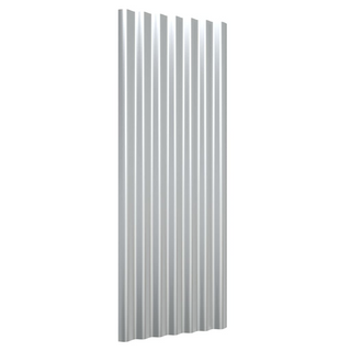 vidaXL Roof Panels 12 pcs Powder-coated Steel Silver 100x36 cm - Giant Lobelia