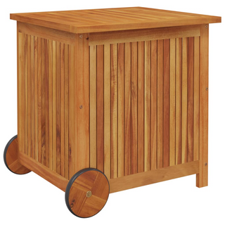 vidaXL Garden Storage Box with Wheels 60x50x58 cm Solid Wood Acacia - Giant Lobelia