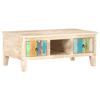 vidaXL Coffee Table 100x55x40 cm Rough Acacia Wood - Giant Lobelia