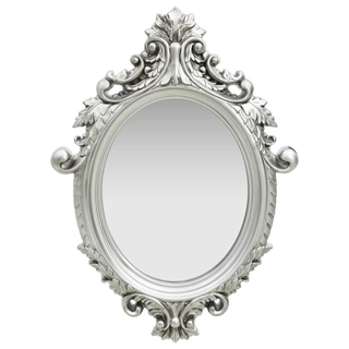 vidaXL Wall Mirror Castle Style 56x76 cm Silver - Giant Lobelia