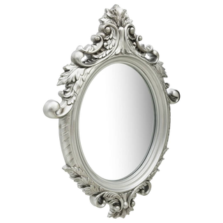 vidaXL Wall Mirror Castle Style 56x76 cm Silver - Giant Lobelia