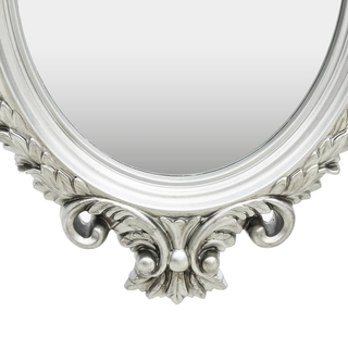 vidaXL Wall Mirror Castle Style 56x76 cm Silver - Giant Lobelia