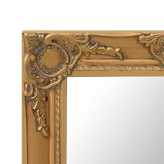 vidaXL Wall Mirror Baroque Style 50x50 cm Gold - Giant Lobelia