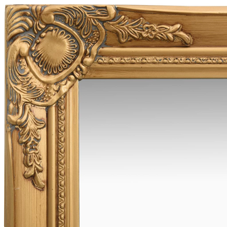 vidaXL Wall Mirror Baroque Style 40x40 cm Gold - Giant Lobelia