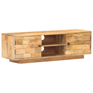 TV Cabinet 116x30x35 cm Solid Mango Wood - Giant Lobelia