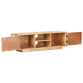 TV Cabinet 116x30x35 cm Solid Mango Wood - Giant Lobelia