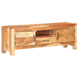 vidaXL TV Cabinet 116x30x40 cm Solid Acacia Wood - Giant Lobelia