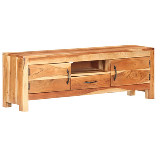 vidaXL TV Cabinet 116x30x40 cm Solid Acacia Wood - Giant Lobelia