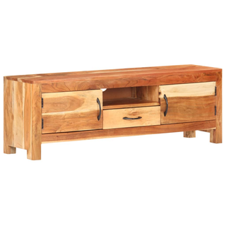 vidaXL TV Cabinet 116x30x40 cm Solid Acacia Wood - Giant Lobelia