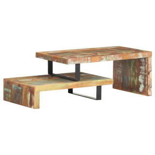 2 Piece Coffee Table Set Solid Reclaimed Wood - Giant Lobelia