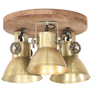 vidaXL Industrial Ceiling Lamp 25 W Brass 42x27cm E27 - Giant Lobelia