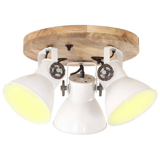 vidaXL Industrial Ceiling Lamp 25 W White 42x27cm E27 - Giant Lobelia