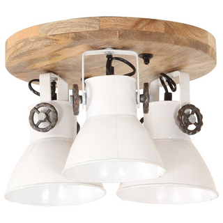 vidaXL Industrial Ceiling Lamp 25 W White 42x27cm E27 - Giant Lobelia