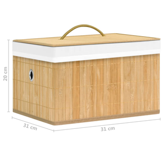 Bamboo Storage Boxes 4 pcs - Giant Lobelia