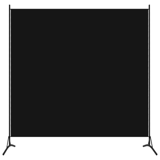 1-Panel Room Divider Black 175x180 cm - Giant Lobelia