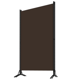 3-Panel Room Divider Brown 260x180 cm - Giant Lobelia