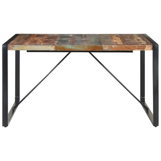 vidaXL Dining Table 140x140x75 cm Solid Reclaimed Wood - Giant Lobelia