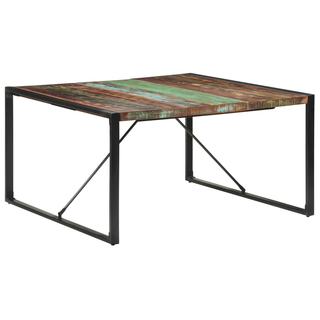 vidaXL Dining Table 140x140x75 cm Solid Reclaimed Wood - Giant Lobelia