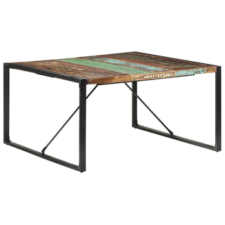 vidaXL Dining Table 140x140x75 cm Solid Reclaimed Wood - Giant Lobelia