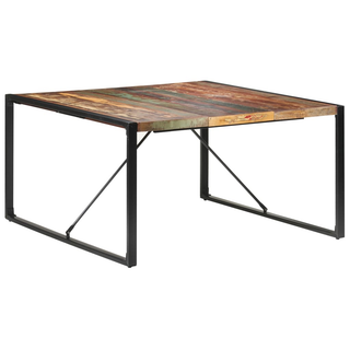 vidaXL Dining Table 140x140x75 cm Solid Reclaimed Wood - Giant Lobelia