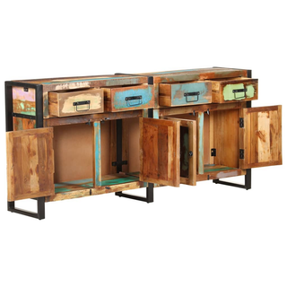 vidaXL Sideboard 172x35x80 cm Solid Reclaimed Wood - Giant Lobelia