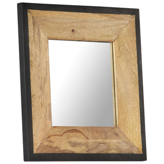 vidaXL Mirror 50x50 cm Solid Mango Wood - Giant Lobelia