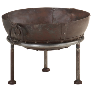 vidaXL Rustic Fire Pit Ø 40 cm Iron - Giant Lobelia