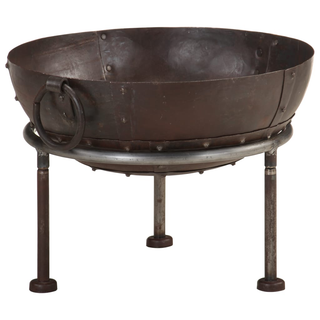 vidaXL Rustic Fire Pit Ø 40 cm Iron - Giant Lobelia