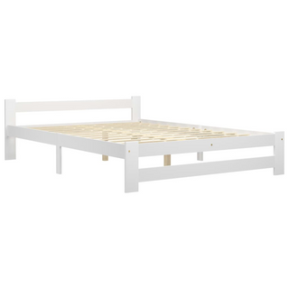 Bed Frame White Solid Pine Wood 180x200 cm - Giant Lobelia